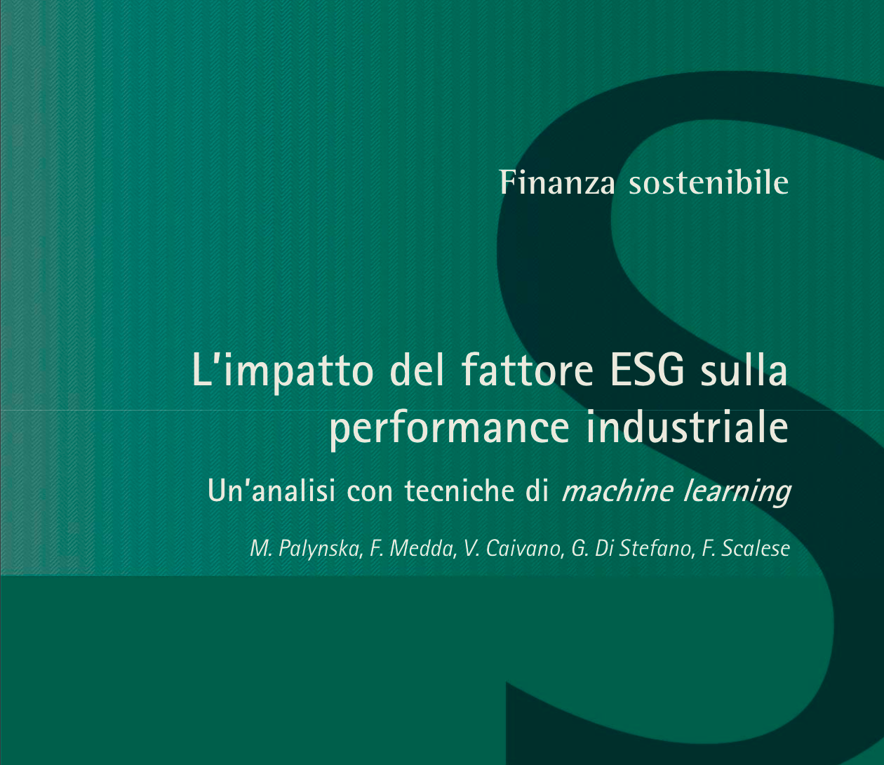 Immagine della copertina della ricerca della Consob "L'impatto del fattore ESG sulla performance industriale"